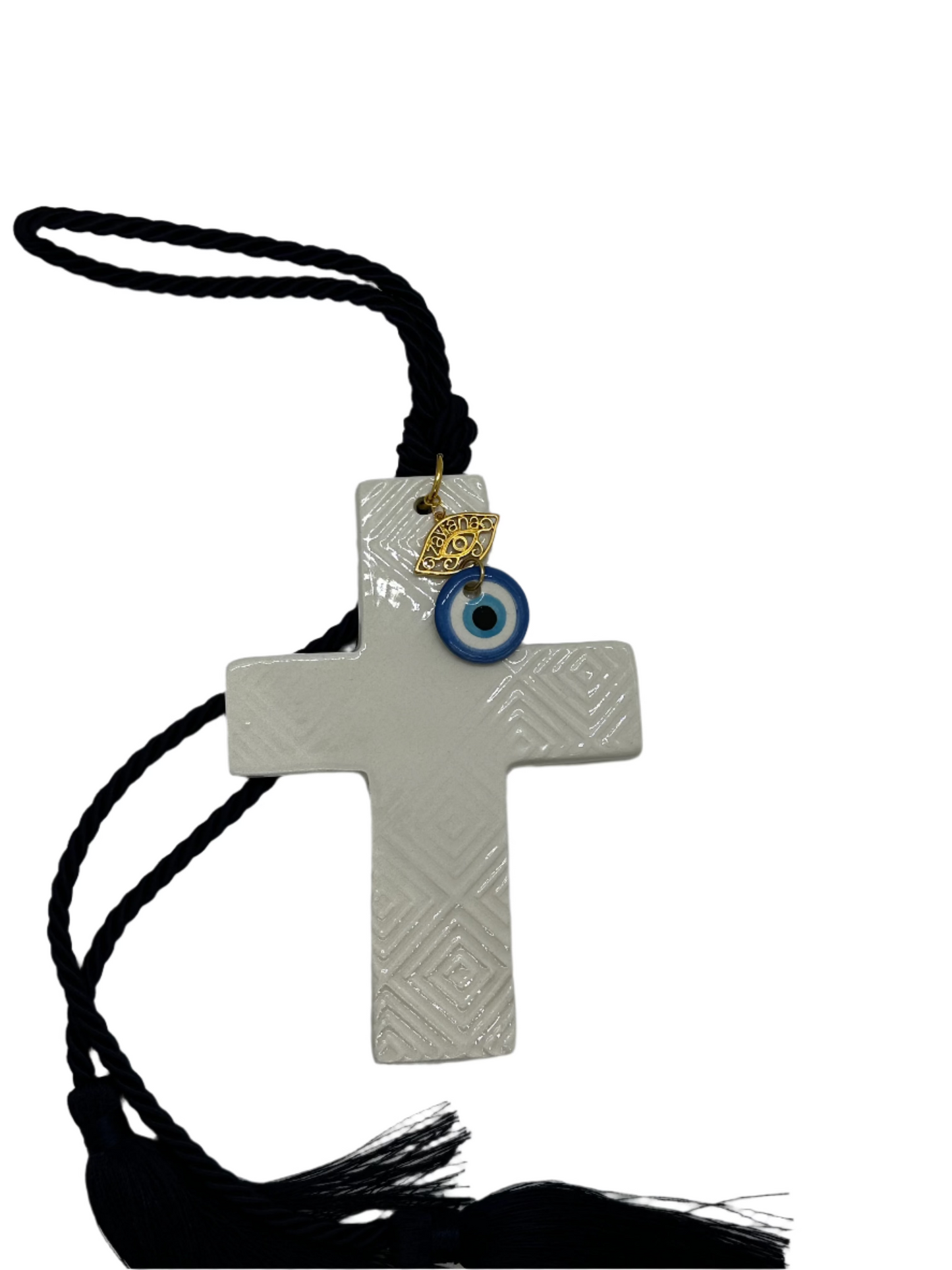 Ceramic Greek Cross (Κεραμικός ελληνικός σταυρός)