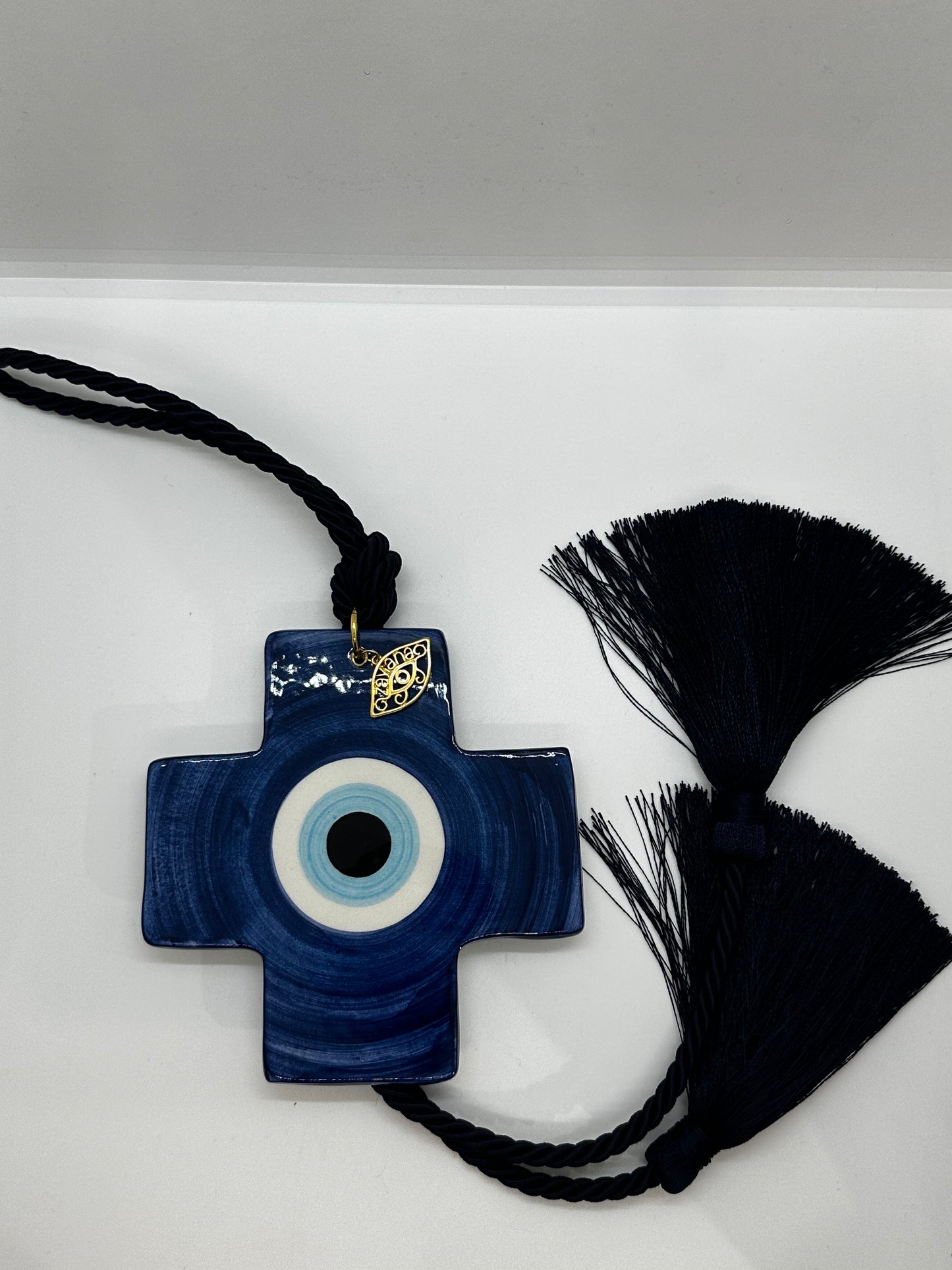 Ceramic Eye Blue (Κεραμικός σταυρός με μάτι)