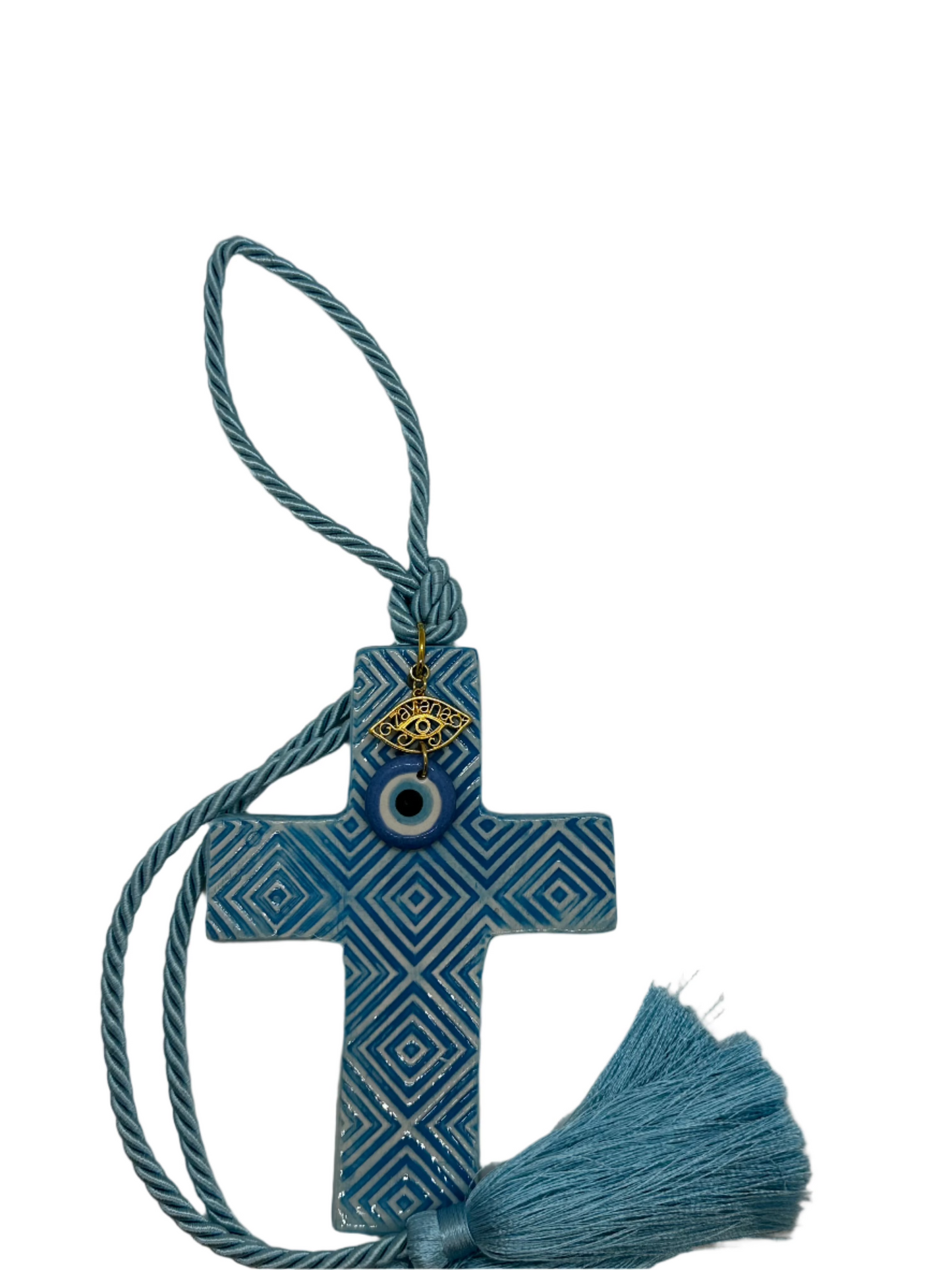 Ceramic Greek Cross (Κεραμικός ελληνικός σταυρός)
