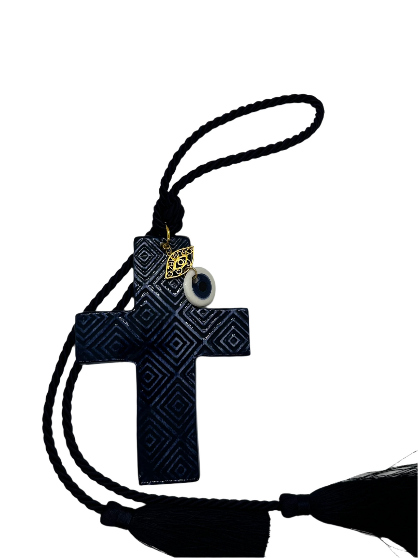 Ceramic Greek Cross (Κεραμικός ελληνικός σταυρός)