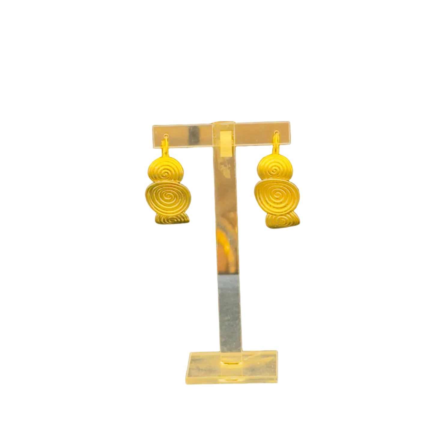 3 Motif Circle Earrings (Σκουλαρίκια με 3 Στρογγυλά Μοτίφ)