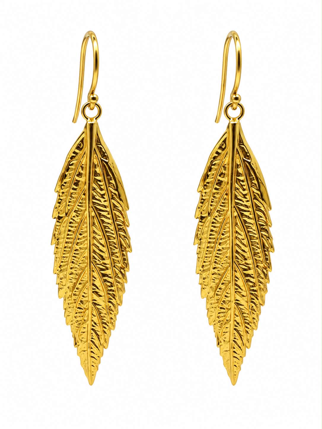 DROPS EARRINGS STATEMENT, DROPS & DANGLES, 24K GOLD VERMEIL ON STERLING SILVER