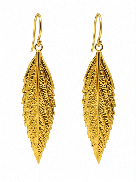 DROPS EARRINGS STATEMENT, DROPS & DANGLES, 24K GOLD VERMEIL ON STERLING SILVER