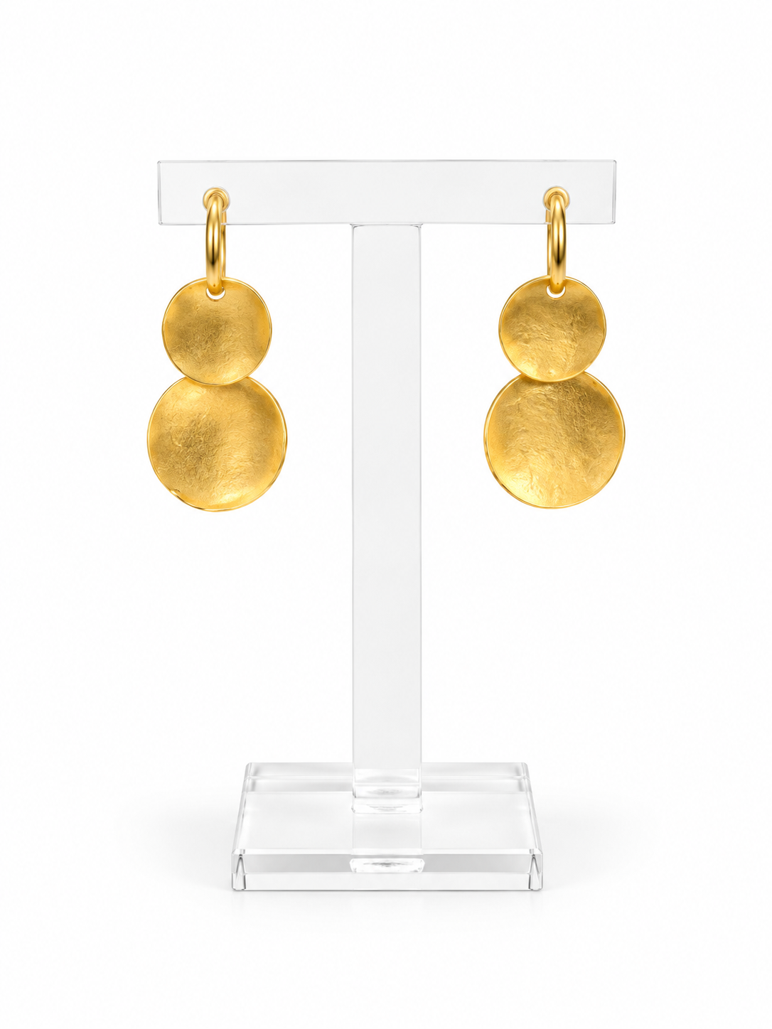 2 Motif Circle Earrings (Σκουλαρίκια με 2 Στρογγυλά Μοτίφ)