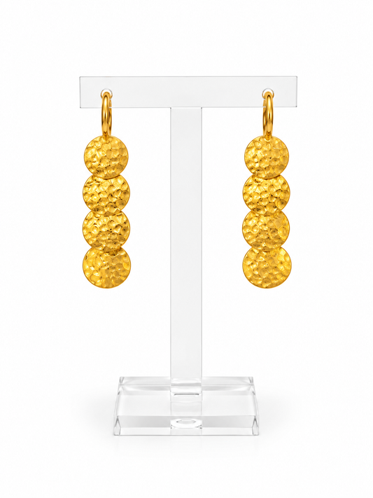 5 Motif Circle Earrings (Σκουλαρίκια με 5 Στρογγυλά Μοτίφ)