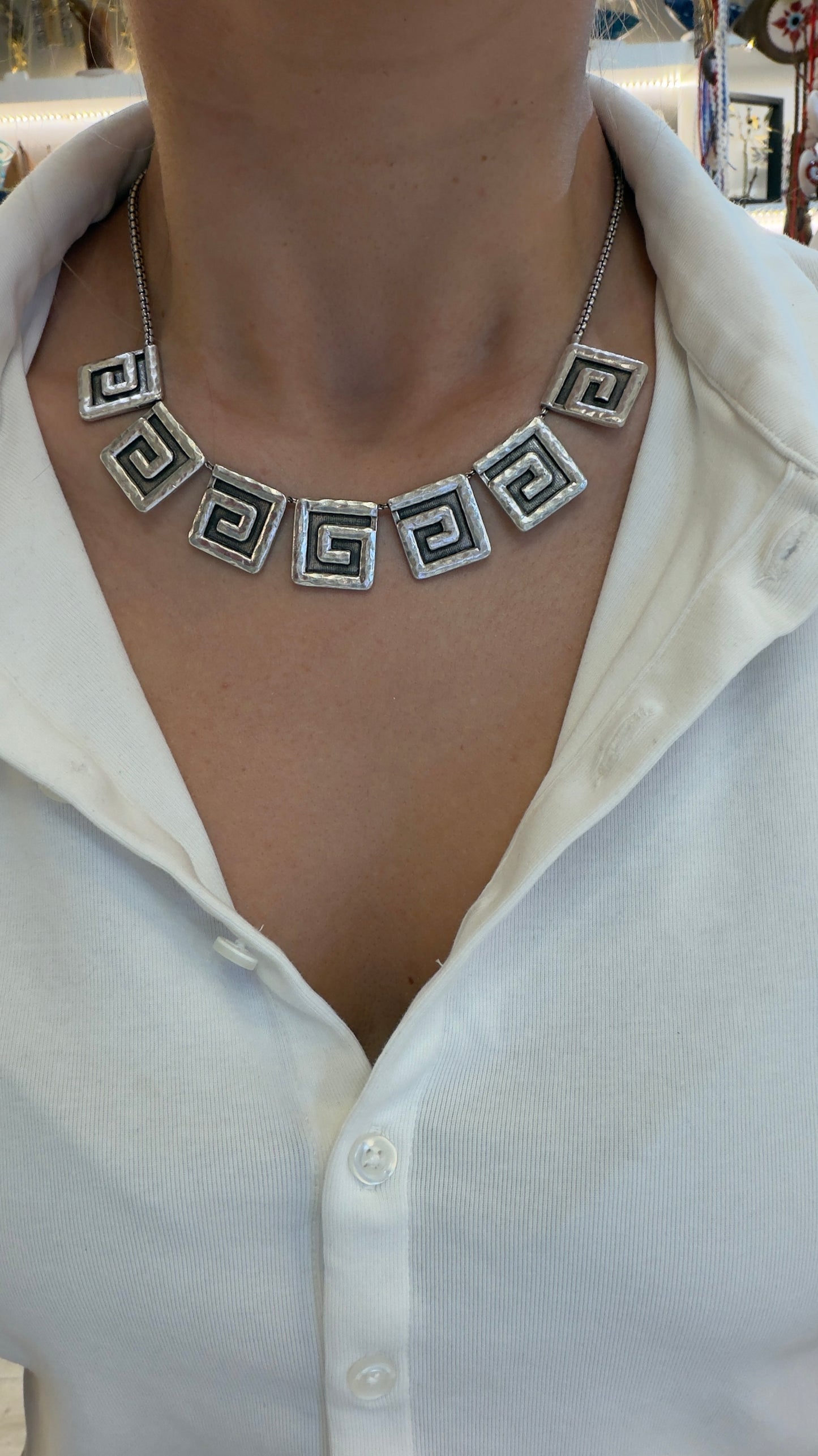 Necklace Greek Key (Κολιέ «Μαίανδρος»)