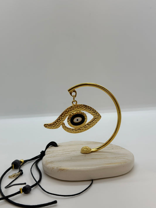 GOLD EVIL EYE Black Detail